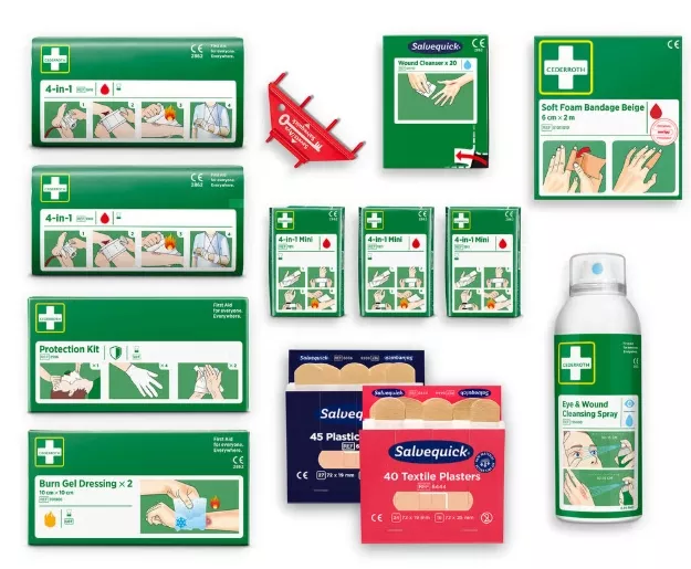 Ny, Cederroth Innholdspakke førstehjelpsstasjon 