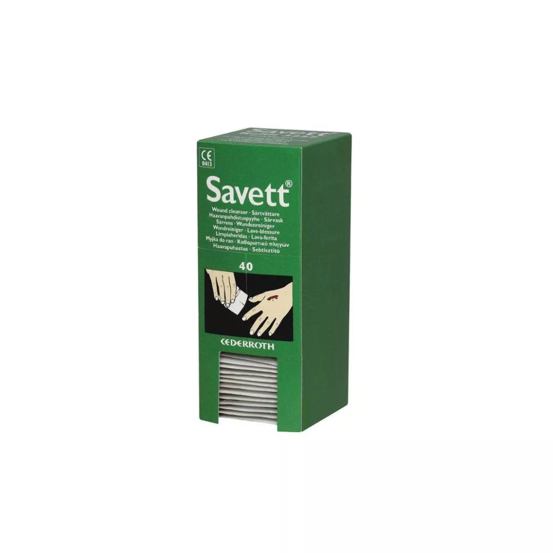 Sårvask serviett 40 stk.